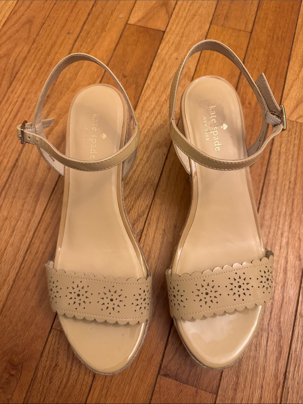 KATE SPADE Mennie Wedge Espadrille Sandals